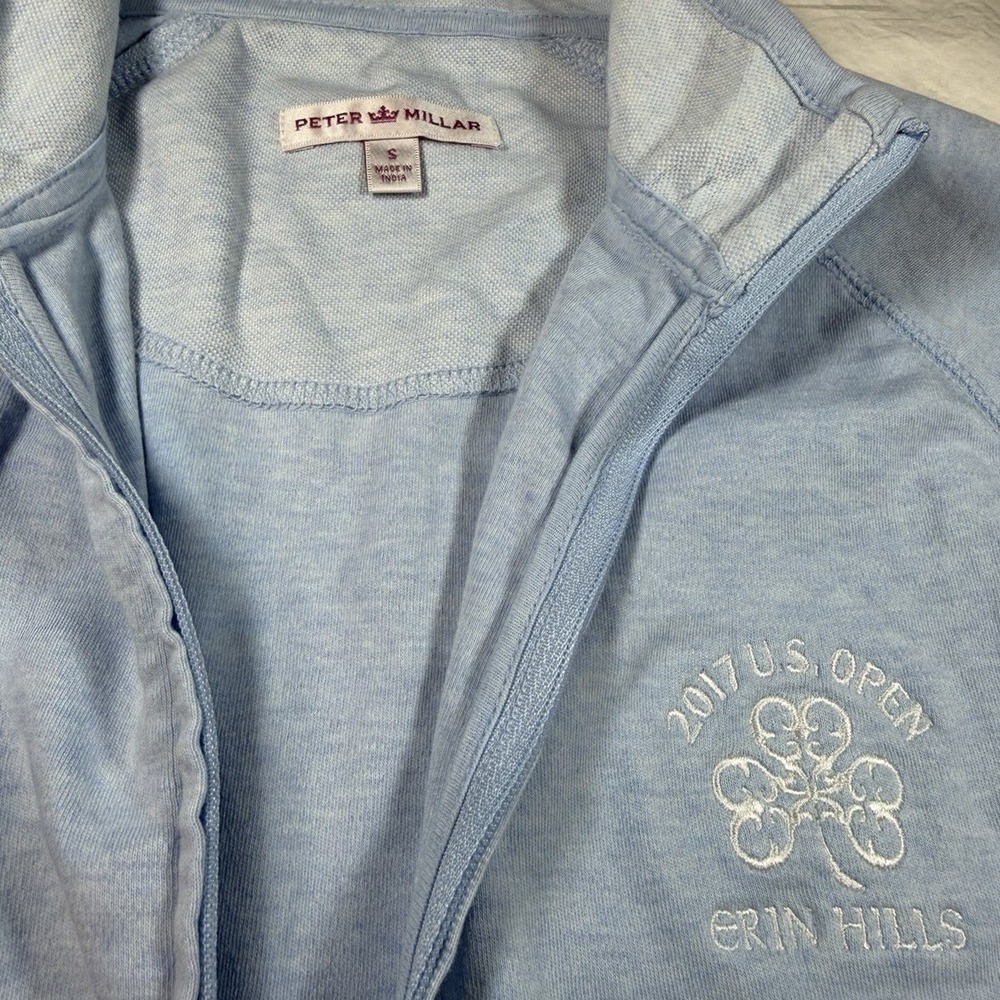 Peter‎ Millar Jacket Women S Blue 2017 US Open Erin Hills Full Zip Golf EUC